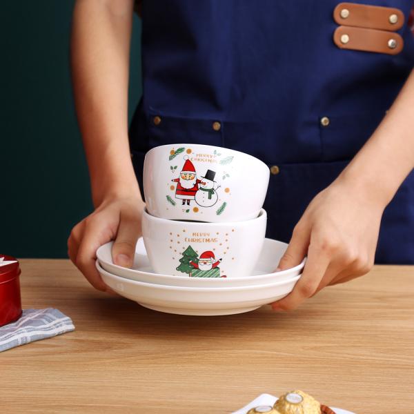 Customizable Ceramic Home Decoration Tableware For Christmas Gift