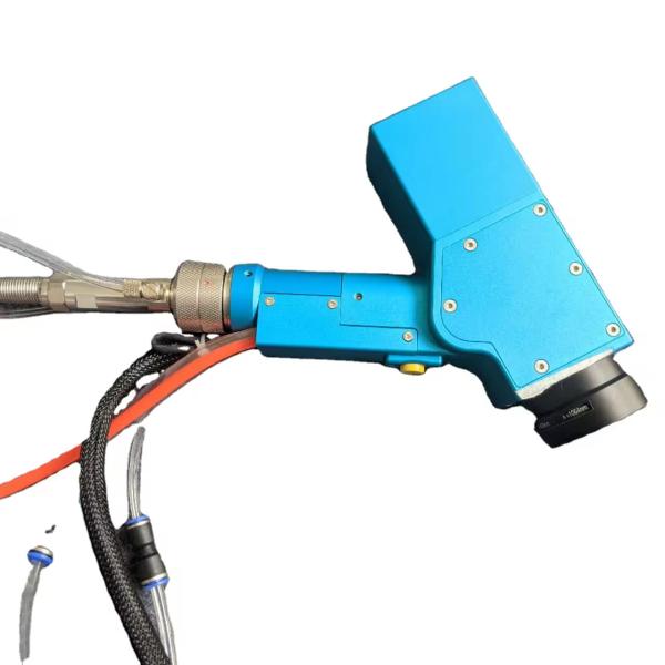 Portable and Lightweight Fiber Laser Hand-held Cleaning Head for Removing Rust Paint Stains Laser Cutting Spare Parts