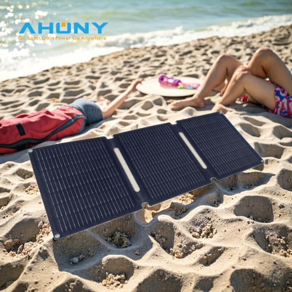 2 USB Ports 35W Solar Charger(12V/3A Max), Portable Foldable Solar Panel for Camping, IP65 Waterproof, Compatible with iPhone, iPad, Samsung Galaxy LG