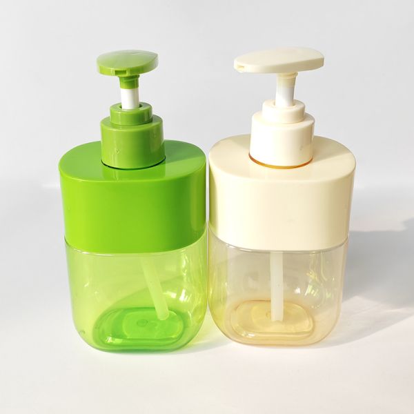 300ml Square Lotion  Bottle Custom Color Shoulder Sleeve Transparent Body Luxury Skincare Packaging