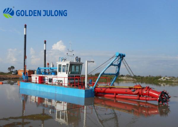 800m3/h Dredger Boat JLCSD250 Cutter Suction Dredger Efficiently Dredging Different Types Of Sand Mud Clay