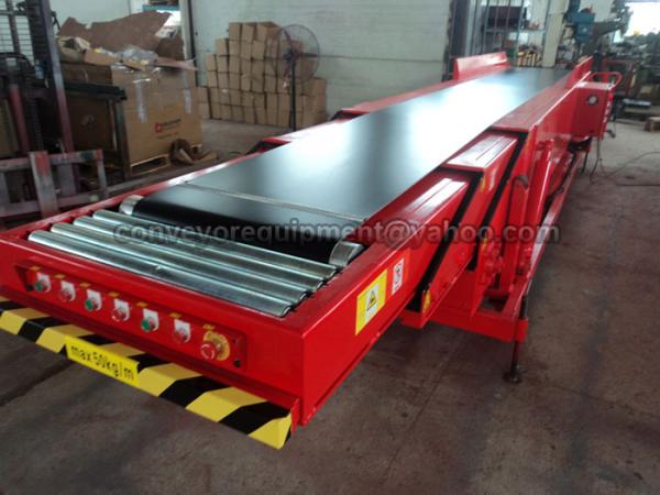 3 Sections Telescopic Belt Conveyor for 20 ft container loading & unloading