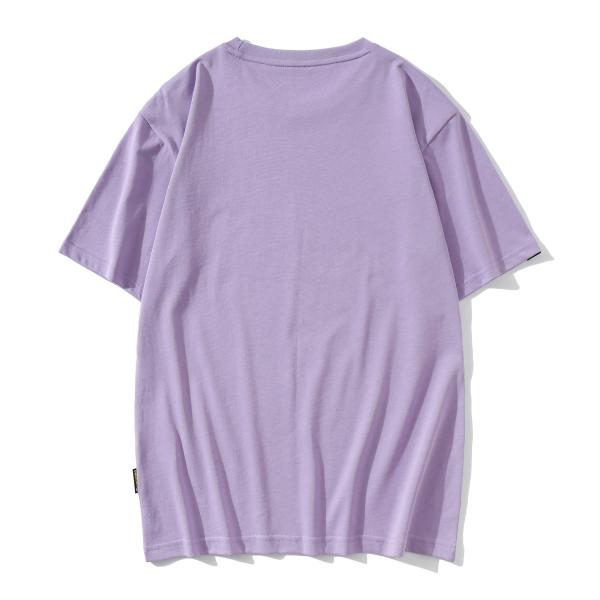 Label Sublimation Blank Women Shirt Two Yarn Cotton Oversize Cool Anti Pilling