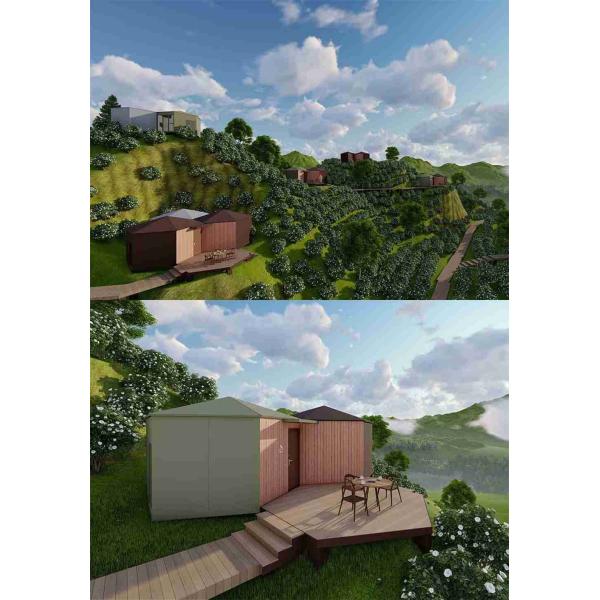 Bright Prefabricated Luxury Villa House / Modern Modular Prefab Homes