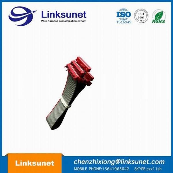 PVC Flat Ribbon Cable Assembly 2.54mm Pich UL2651 - 28AWG 10P 1.27MM PICH