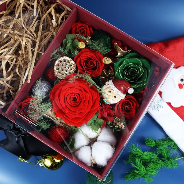 Dome Single Eternal Real Rose Preserved Flower Glass For Valentines Day Gift