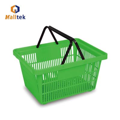 Double Handle Shopping Basket For Convenient Retail Shopping