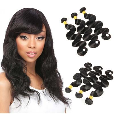 3 pacotes do Weave brasileiro da onda do corpo empacotam o cabelo brasileiro completo do Virgin da cutícula 7A