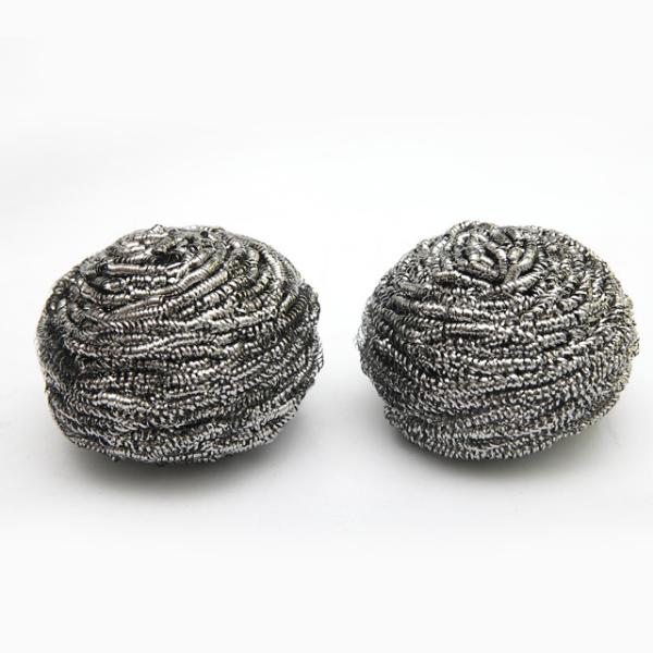 25G*2pcs Kitchen Scrubber and Pot Cleaning Stainless Steel Wire Scourer Metal Scouring Cleaning Ball