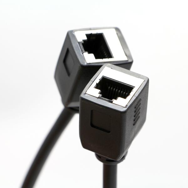 Customization 1M 2M 3M Cat5 RJ45 8P8C Female Socket To RJ45 Female Socket  Lan Ethernet Network Cable