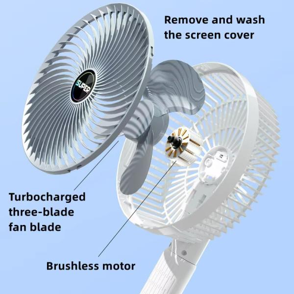 2 in 1 USB Wall-mounted Desktop Mini Electric Fan Household Handheld Electric Table Fan
