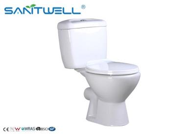 Fim cerâmico - branco de duas partes aberto acoplado 660*382*758 milímetro da bandeja do WC para trás