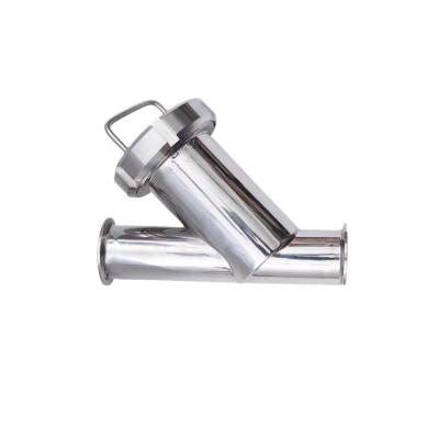 DIN padrão de aço inoxidável sanitário tri-clamp filtro tipo Y filtro para estrutura