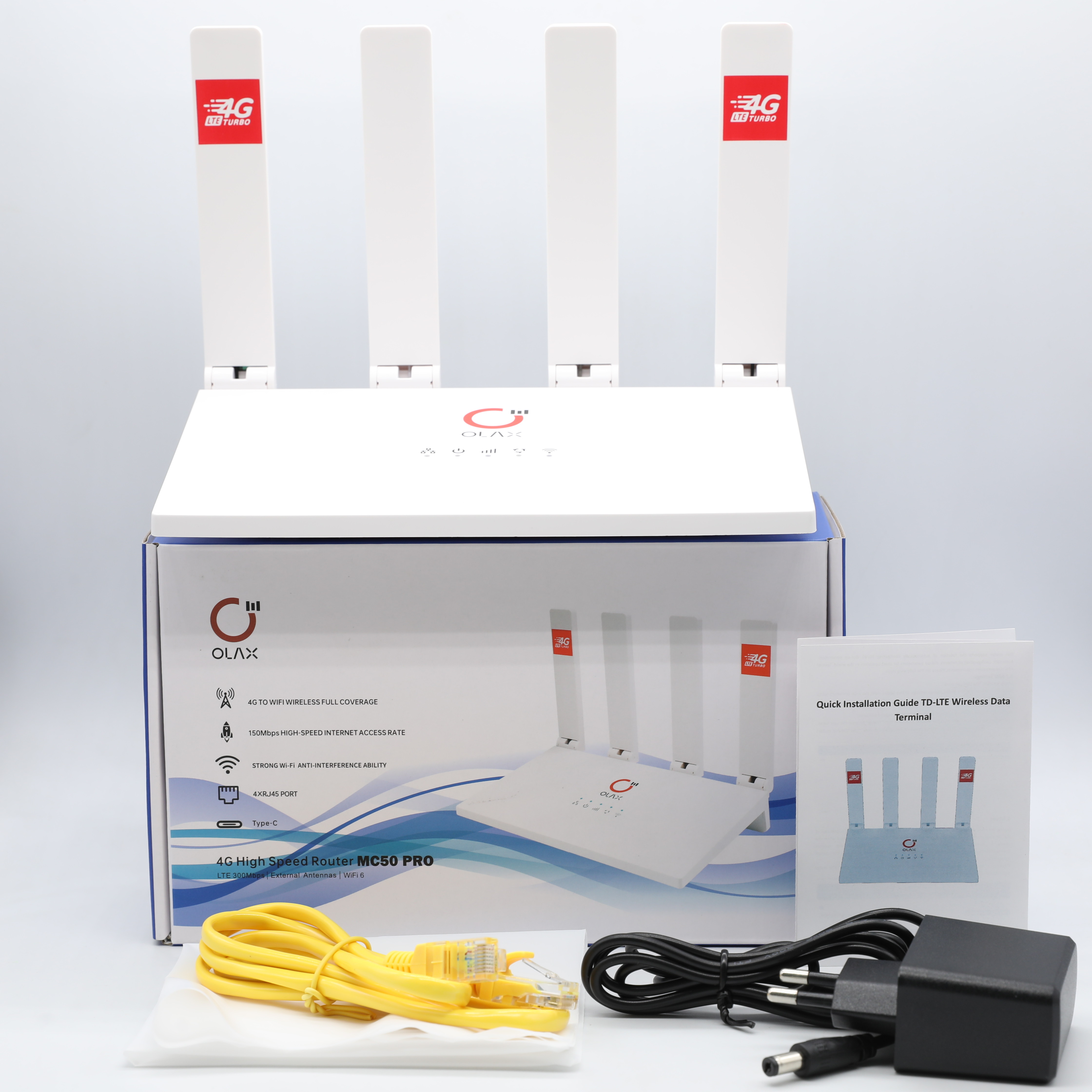 OLAX MC50 Pro LAN Ports Outdoor Portable 4g Modem Wireless Hotspot 4g Lte Wifi Router 4g Cpe Router Олакс MC50 Про ЛЭП Порты на открытом воздухе портативный 4g Модем беспроводный горячий точек 4g Lte Wifi Router 4g Cpe Router