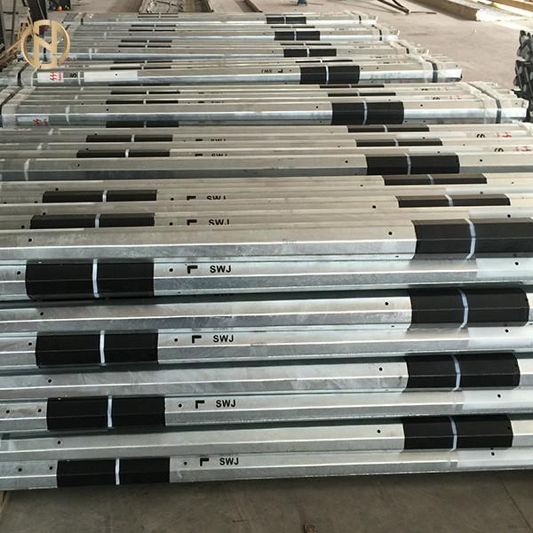 11KV 33KV Metal Power Pole  Steel Transmission Pole 7.5m 9m 11m