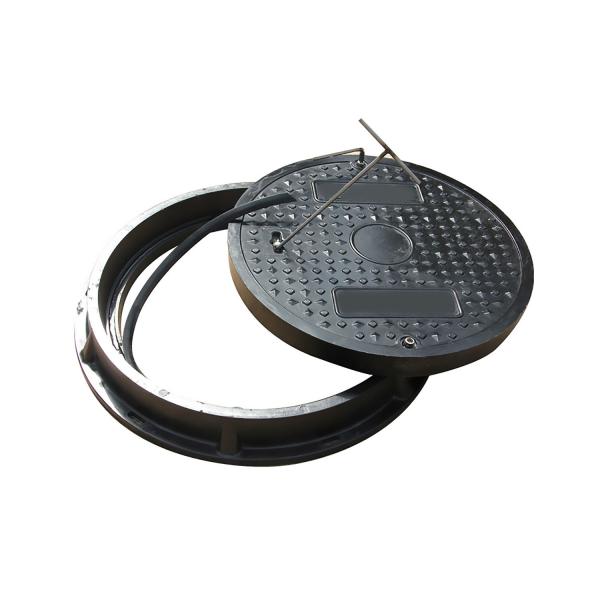Composite SMC Round Manhole Cover 500mm Durable Maintenance Free Design