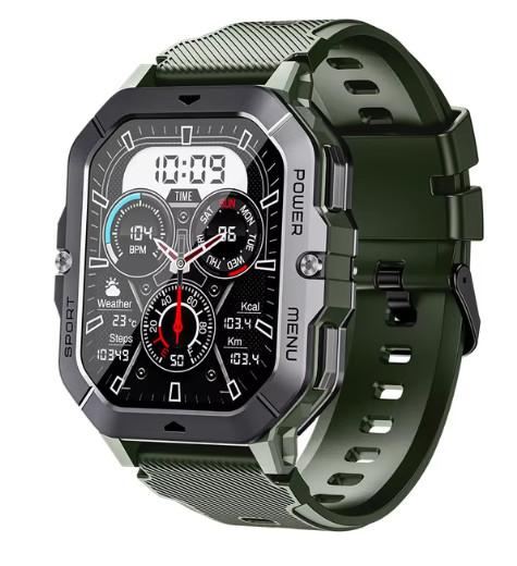 Les hommes appellent la santé en plein air C28 SmartWatch Moniteur de fréquence cardiaque étanche Fitness sportive