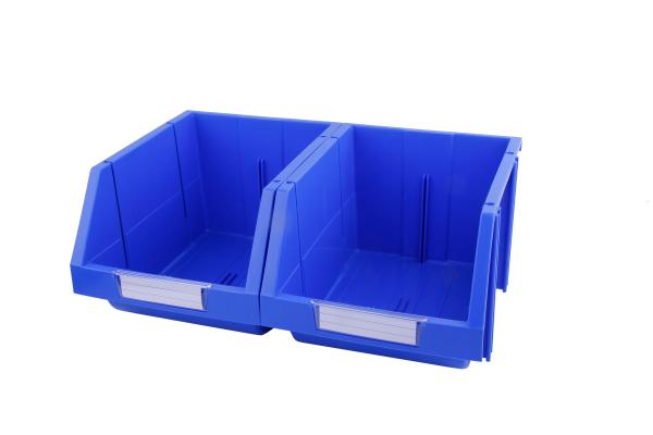 Solid Box Style Warehouse Tool Picking Stackable Hanging Box with Optional Divider