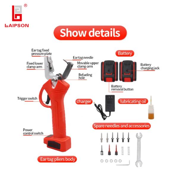 Aluminium Alloy 2024 Electric Ear Tag Install Tool Animal Applicators Pliers