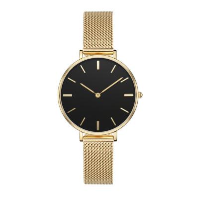 Mineral Crystal Ladies Stainless Steel Watches , Steel Belt Watches For Ladies
