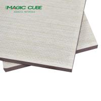 Conception de salles contemporaines Panneaux acoustiques en fibre de ciment imperméable à l'eau 12 mm perforé en MDF