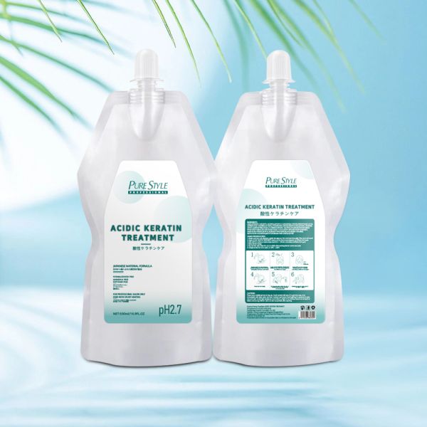 Masque capillaire de traitement à la kératine acide, huile cuite brésilienne, lotion pour permanente