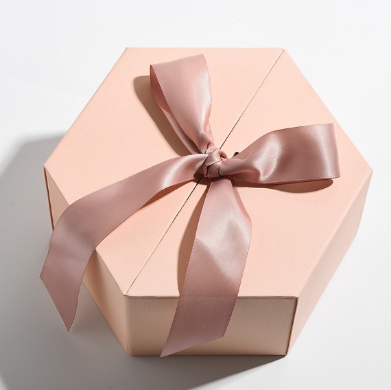 Customized Cardboard Craft Hexagon Gift Box For Cosmetic Perfume Packing