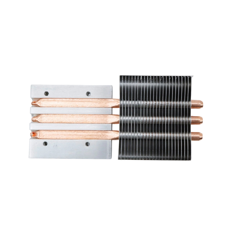 High Efficiency 3 Copper Heat Pipe Aluminum Fin Radiator Passive Cooler for Medical Device Projector