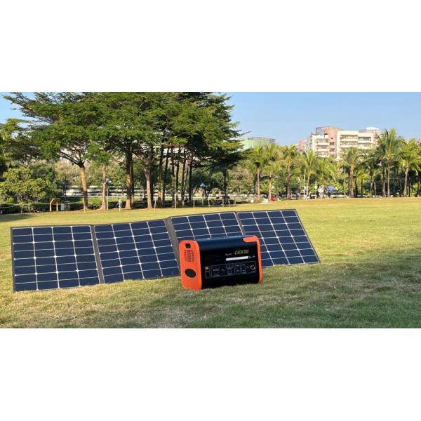 100W Portable Foldable Solar Panel for Energy Storage System 29kg DC Output 19V/5.3A