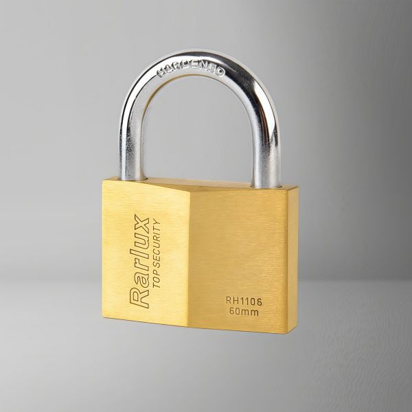 Rarlux Best Padlock Rhombic Brass Padlock with 3 Nickel-plated Keys