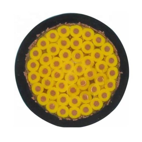 Flexible Multi Core Copper Conductor Shielded Control Cable Double PVC Sheathed KVV Cable
