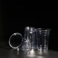 Gobelets de boisson jetables en PET Gobelets d'emballage de thé à bulles avec couvercle et logo personnalisé