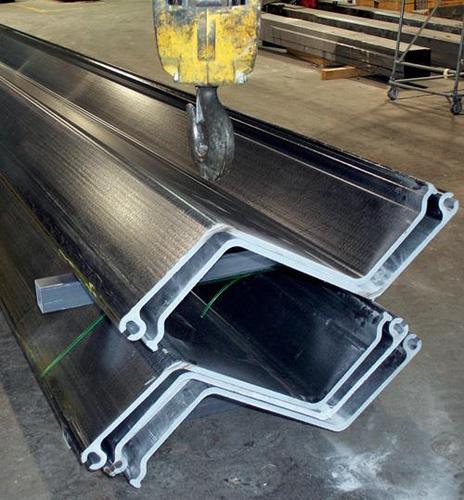 Z Shaped Piles Custom Dimensions Cold Rolled Steel Sheet Pile For Cofferdams