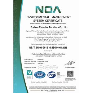 Foshan Senwiz Furniture Co.,Ltd Certifications