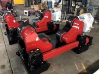 Rotateur de alignement de soudure de tuyau de l'individu 20T Noir-rouge, réservoir de tour de vent tournant Rolls
