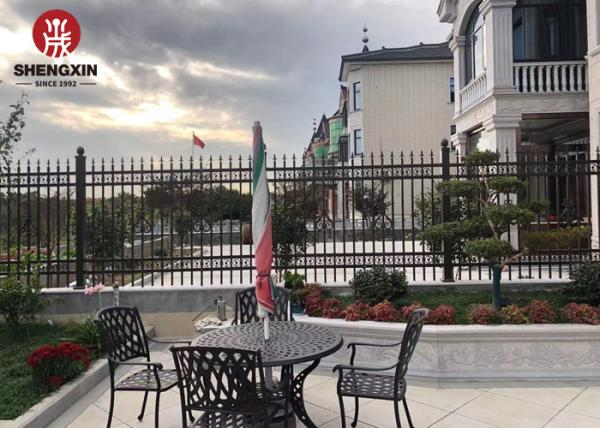 Rodent Proof 2100mmx2400mm Steel Fence Panel Metal Wrought Iron Fence