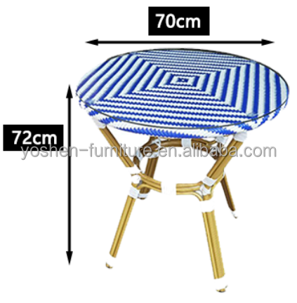 31inch Solid Rectangular  All-Weather Aluminum Outdoor Table with Geometric Leg Design for Hotel Resort