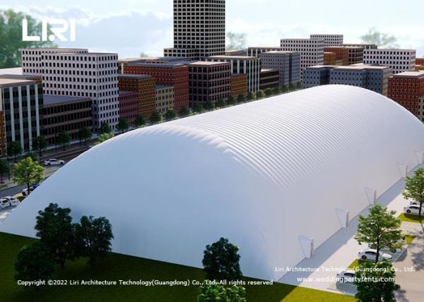 Giant Arc Inflatable Air Dome Sport Event Tents Membrane Structure For Swimming Pool