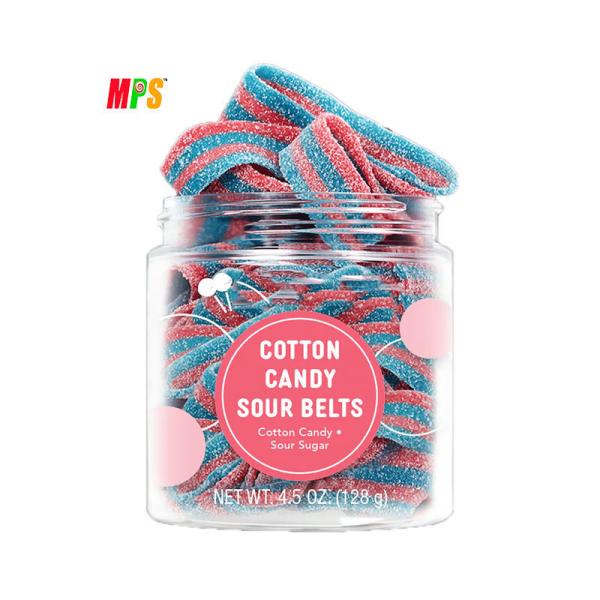 Liquorice Belt Sour Skittles Candy Fruity Flavor Chewy And Fizzy Rainbow Belts