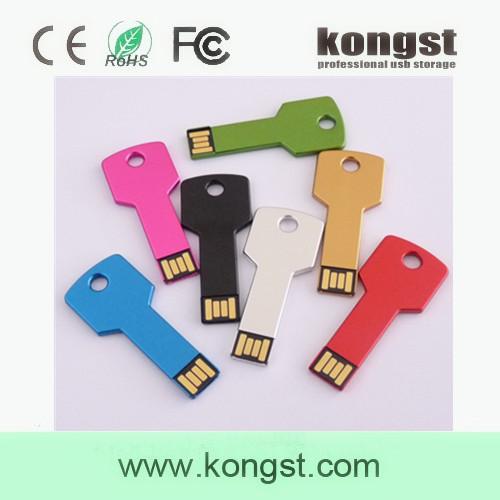 Kongst Wholesale factory price 4GB Metal Key usb flash Drive on sale , oem logo USB