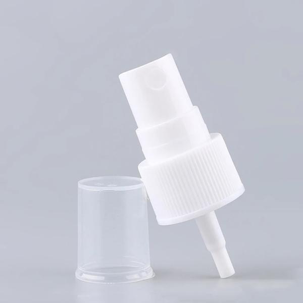 White Classic Double Step 18 / 410 Fine Mist Sprayer For Cosmetic And Durable Plastic Type PP