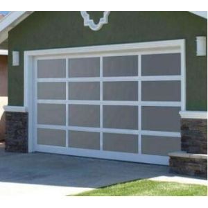 Дверь гаража класса 3 закрепленности воды прозрачная, стеклянная секционная дверь гаража