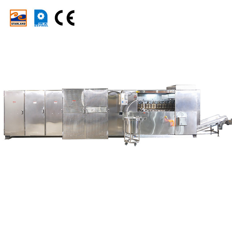 Производственная линия PLC для вафли-корзины Автоматическая машина для производства закусок