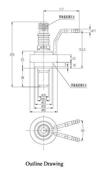 Industrial Microwave Oven Parts 15kW 2450MHz Continuous Wave