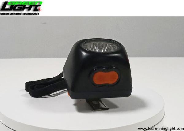 Kl4.5lm Digital LED Miners Cap Lamp 1.3 Watts 8000lux With Time / Battery Status Display