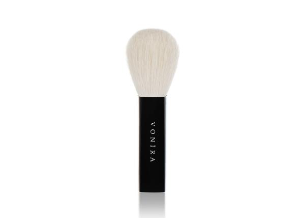 O pó natural macio do cabelo da cabra cora quadrado cosmético da escova da composição de Kabuki dado forma