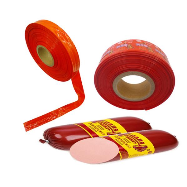 Kingred High Shrink Colourful Flexography Printing Nylon Sausage Casing Homemade