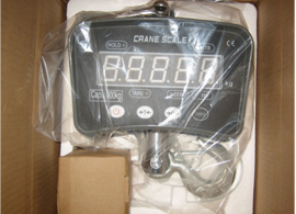 Portable Digital Hanging Scales Battery Power Supply 100kg 200kg LED With Backlight