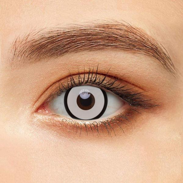 Olhos HEMA Halloween White Contacts da boneca, lentes de contato de KSSEYE Cosplay
