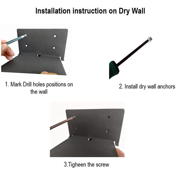 ISO9001 Rohs CE Стенная книжная полка для висящих книг в спальне ванной кухне